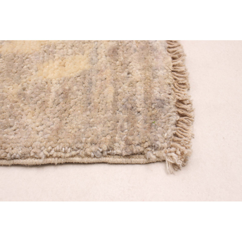 Tapis gris en laine New Age 9 pi 1 po x 11 pi 9 po Fresin