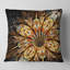 Coussin imprimé floral doré-30727862-30727866