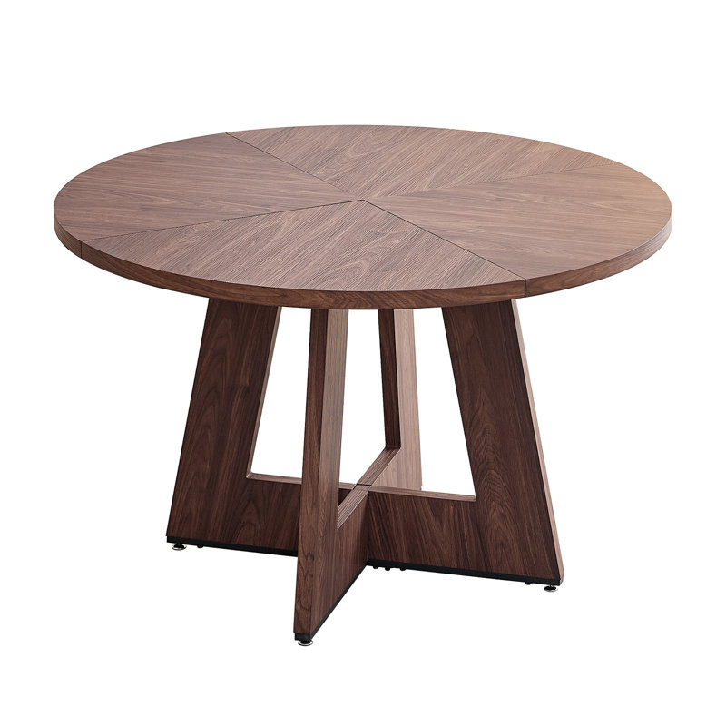Round Dining Table, Dark brown