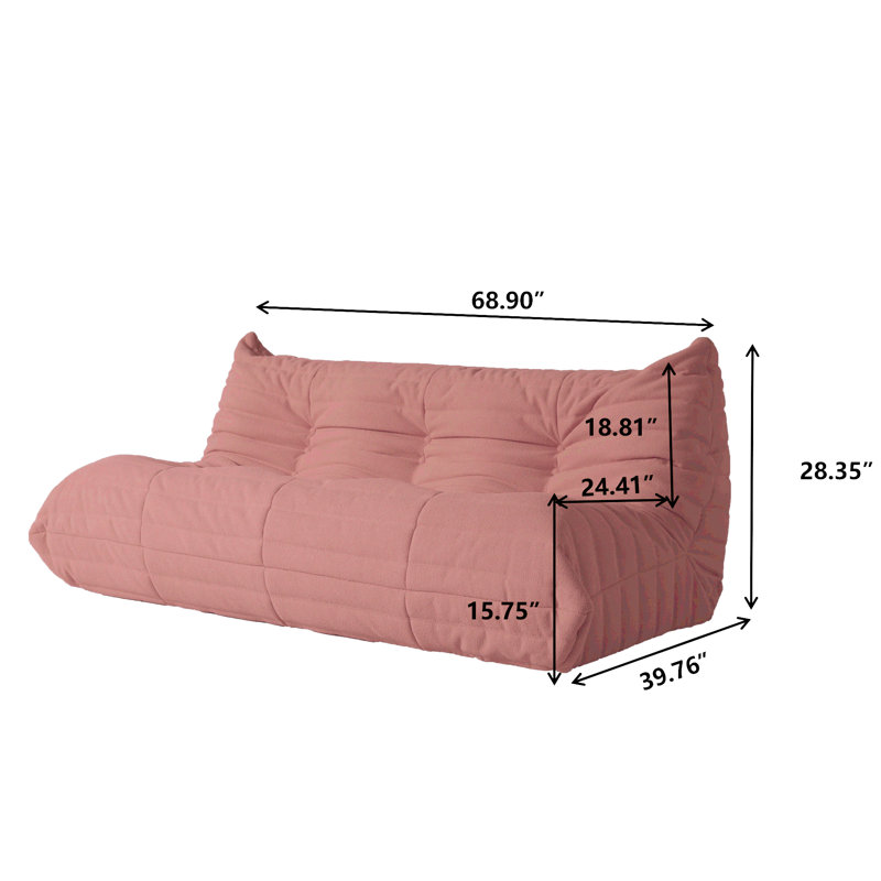 Chaise longue en velours, Noir, noir, noir, noir