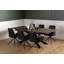 Fiona Extendable Metal Base Dining Table-98683583-98683584
