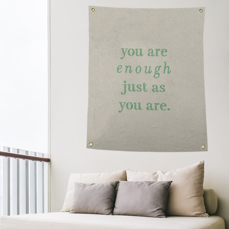 En polyester, vous êtes assez tapisserie quot, H 59 pi x l 50 po, Blanc / Vert