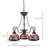 Tiffany Stained Glass 3-light Glass Chandelier