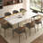 62.9" To 94.4" Sintered Stone Expandable Dining Table Set, Easy To Assemble-1051411454-1051256815