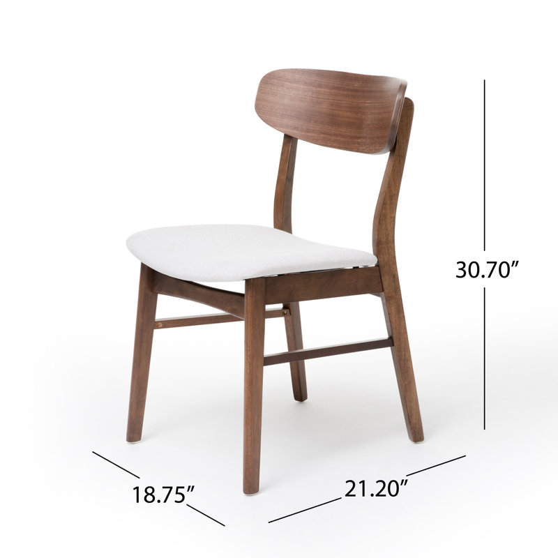 Ensemble repas pour 6 personnes, Noyer, Beige clair