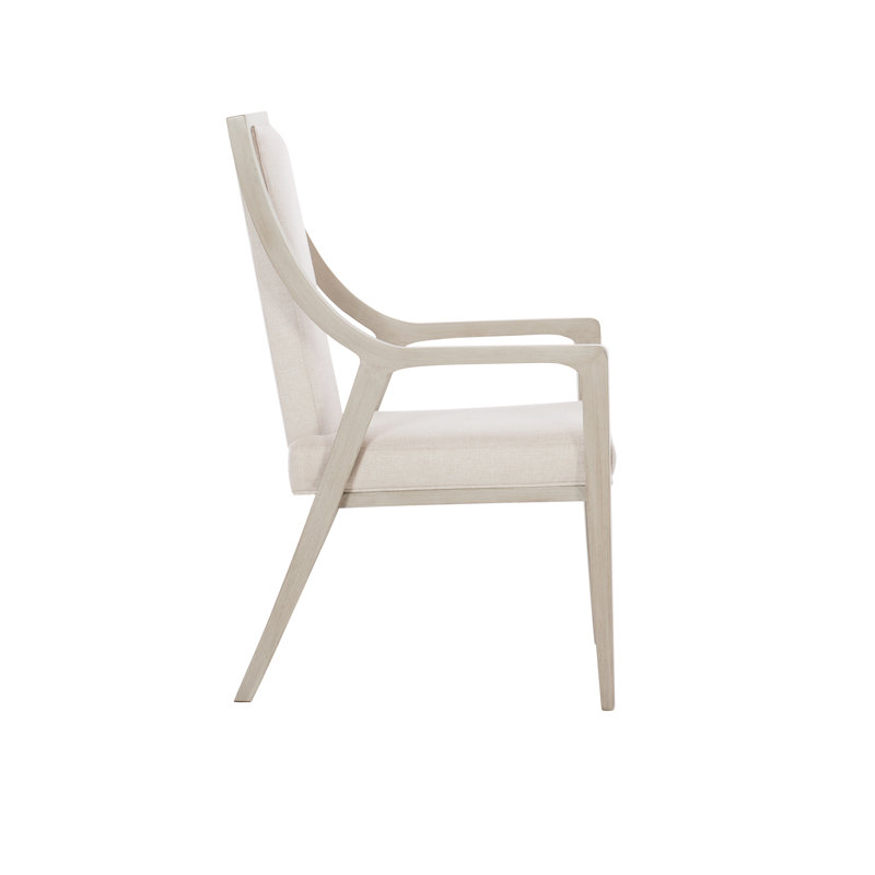 Axiom Upholstered Arm Chair in Ivory