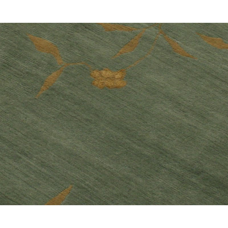 Climbing Floral Area Rug in Blue/Green/Yellow, Rectangle 8' x 10'