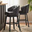 Ensemble de 2 tabourets pivotants Ogden, coussins confortables et structure en bois d'hévéa durable pour la cuisine et le bar à domicile-342952093