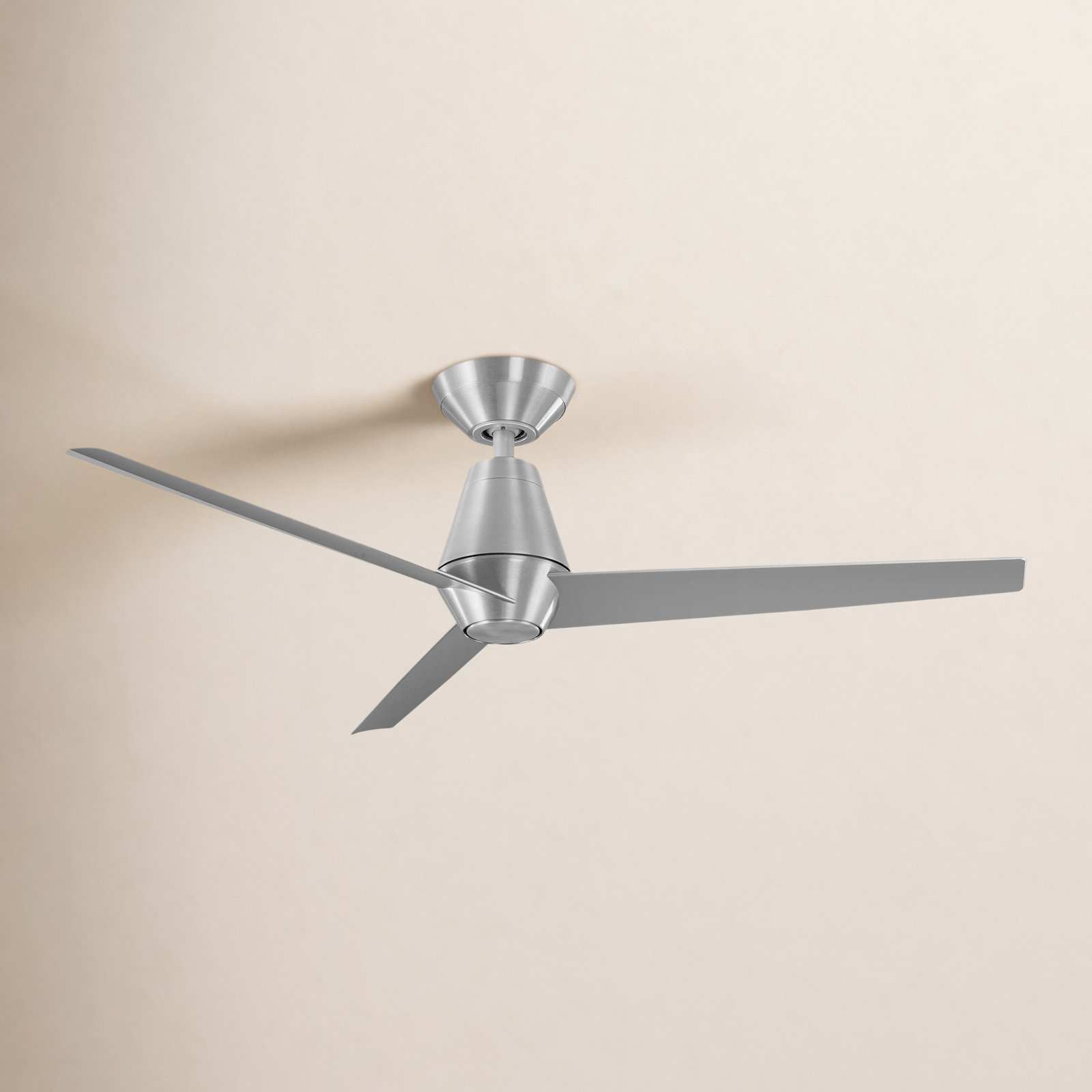 52" Smart Ceiling Fan with LED Light Kit, 3000K, Brushed Aluminum