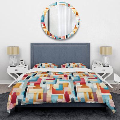 Urban Serenity II Geometric Shapes Duvet Cover