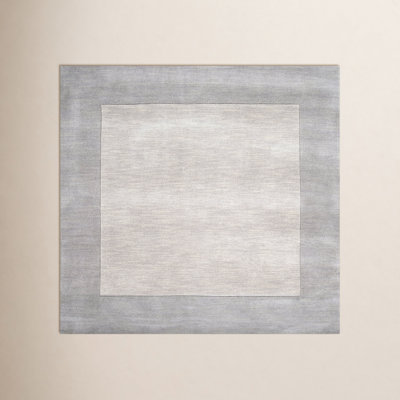 Dolma Charcoal Gray Hand-Woven Wool Rug