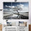 «Calming Lakes Charm Scenery - River», art mural sur toile-107742232-107742234