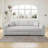 Sectional Sofa | 106.3" U-Shaped 6-Person Modern Modular with Hydraulic Storage | Light Gray | Living/Bedroom