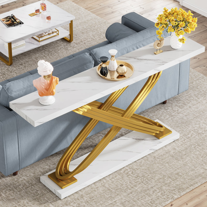 Erlond 55.11'' Console Table, White