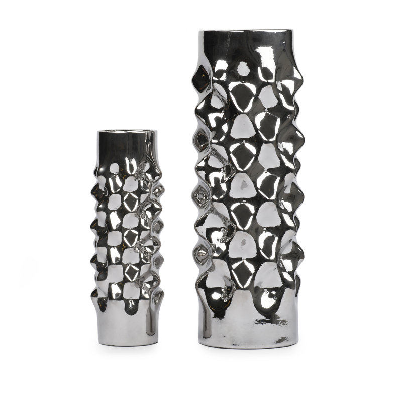 Germayne Ceramic Table Vase, Silver