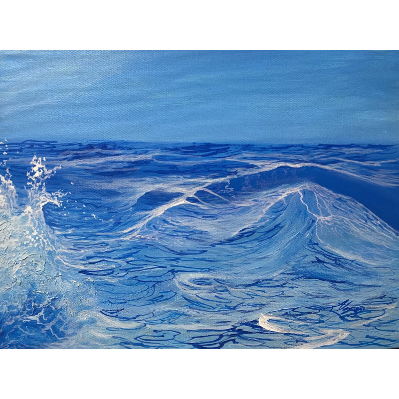 Uncontrollable Print by Alicia Lopez, 17.25" H x 21.25" W x 0.875" D