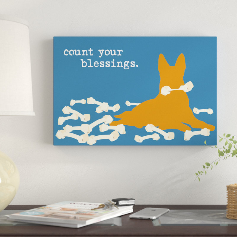 «Blessings», impression sur toile, H 12 po x l 18 po x P 1,5 po, Toile tendue, Pas de tapis