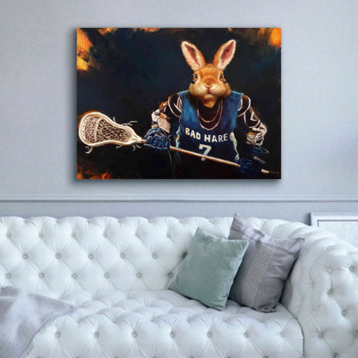 «Game Face No. 2» par Lucia Heffernan, art mural sur toile