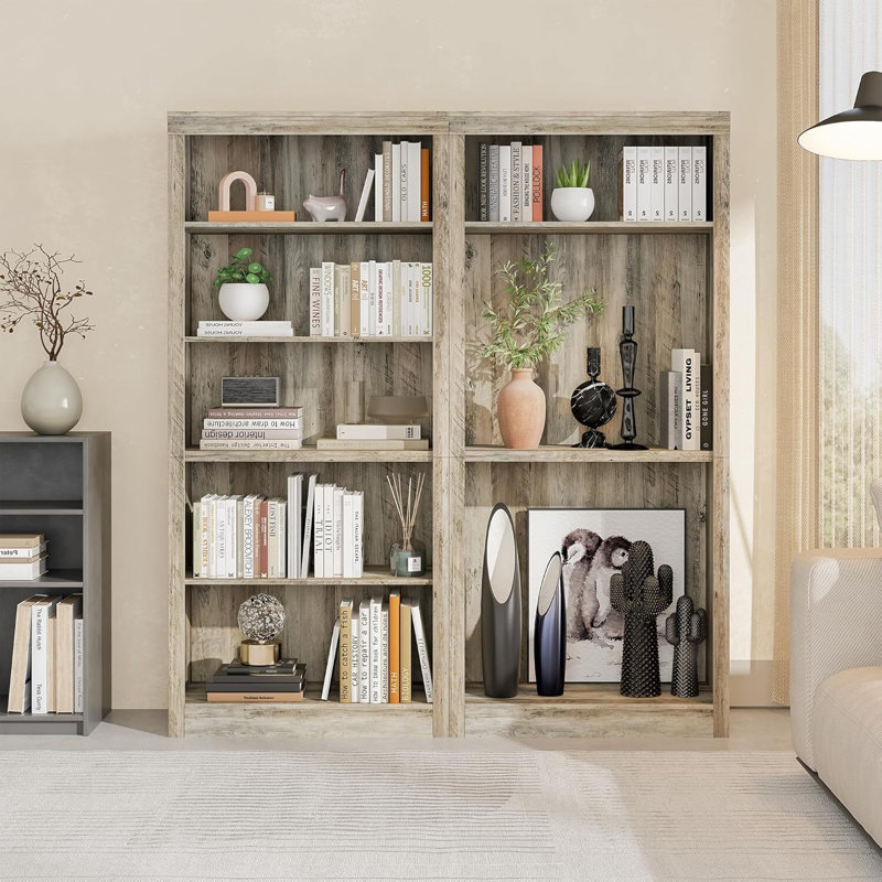 69.6cm H x 30cm W Standard Bookcase, Ivory