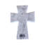 Croix de marbre St Bernard blanc noir