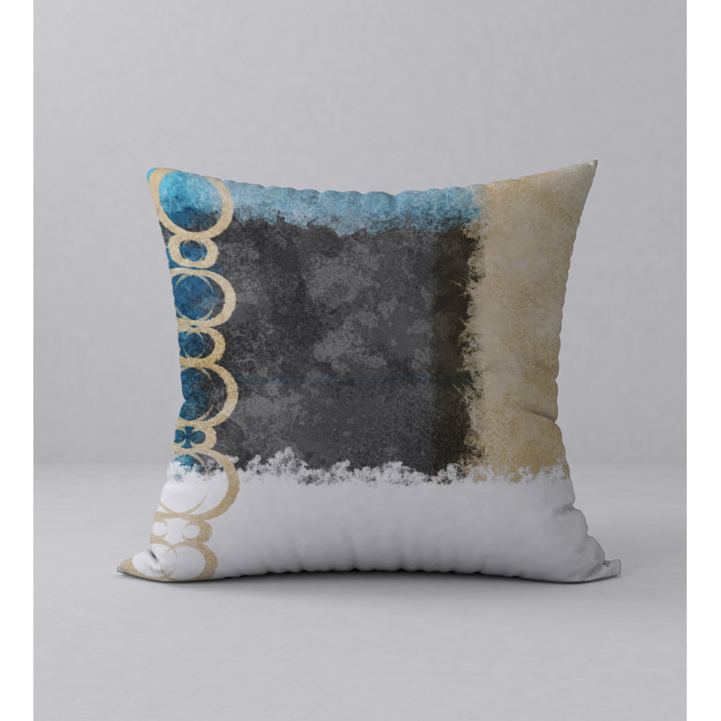 Housse de coussin décorative carrée enrichissante prestige, H 18 po x l 18 po