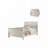 Modern Panel Bed with Sleigh Design Headboard-1293464116