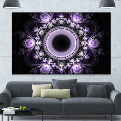 " Light Purple Pattern With Circles "