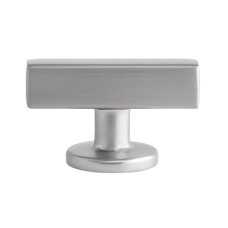 Poignée en T en nickel satiné 1-7 / 8 po Flynn, Nickel satiné