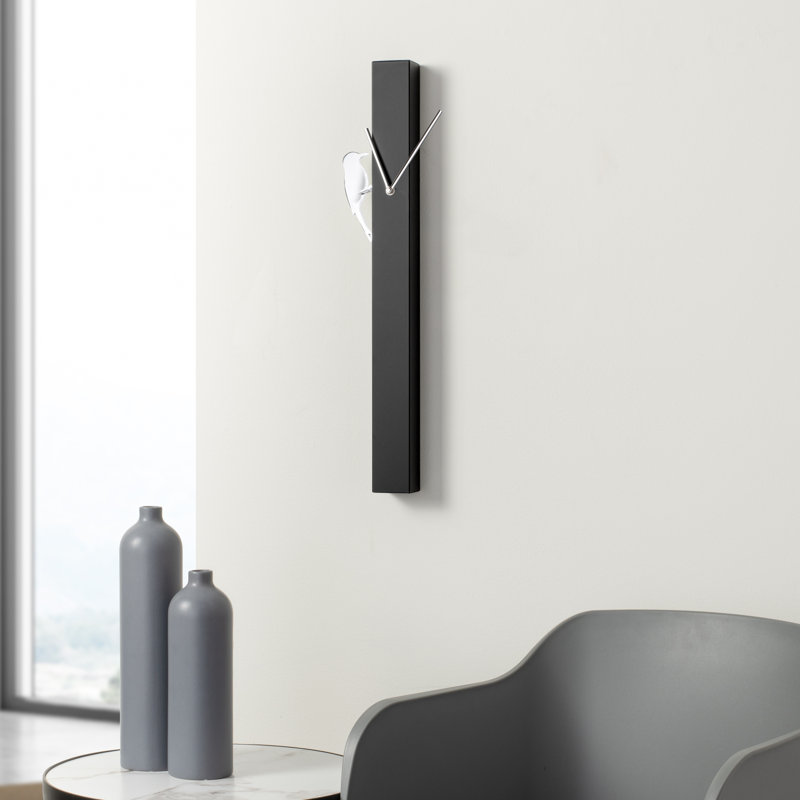  Horloge murale 25 po Felena, Noir, noir, noir, noir