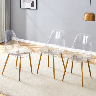 Chaise de salle à manger ergonomique élégante et confortable avec des pieds en métal, idéale pour divers environnements de salle à manger et une expérience utilisateur améliorée.