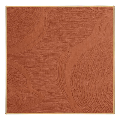 Machine Washable Abstract Brown Area Rug