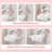 Small Makeup Vanity Set with LED Mirror & Stool-393462894