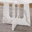 Table de salle à manger de 47,24 po pour 4 personnes - Table de ferme en panneau de fibres à densité moyenne avec une finition en marbre blanc, capacité de 300 lb, facile à assembler pour la cuisine / salle à manger - Table moderne épicée