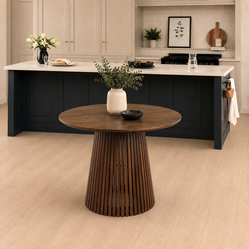 Mango Dining Table with Wood Base
