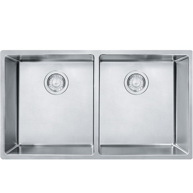 Évier de cuisine encastré à double cuve l 32 po x l 18 po Compact