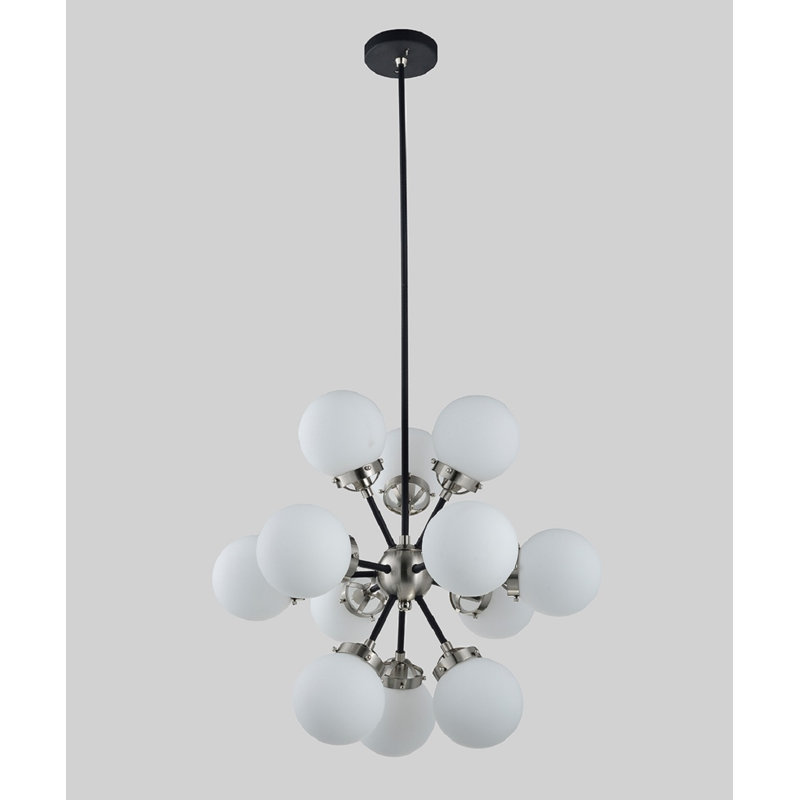 Luminaire suspendu Atomes, Argent