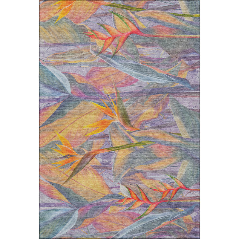 Premium Machine Washable Cerrito AMF209 Multi Rug, Rectangle 5' x 7'6"