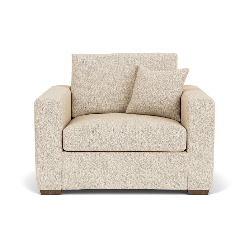 Fauteuil et demi de 51 po de largeur, Polypropylène / oléfine beige clair