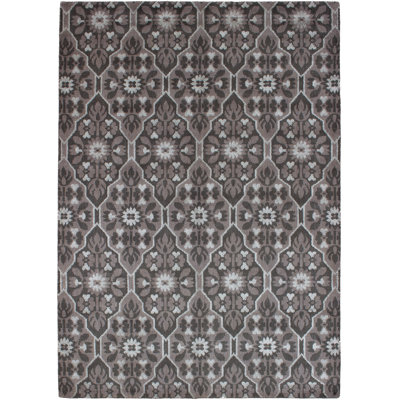 Snio One-of-a-Kind 5'6" X 7'9" 2010s Wool Area Rug in Gray