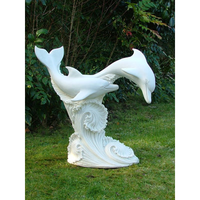  Dolphins Leaping Statue