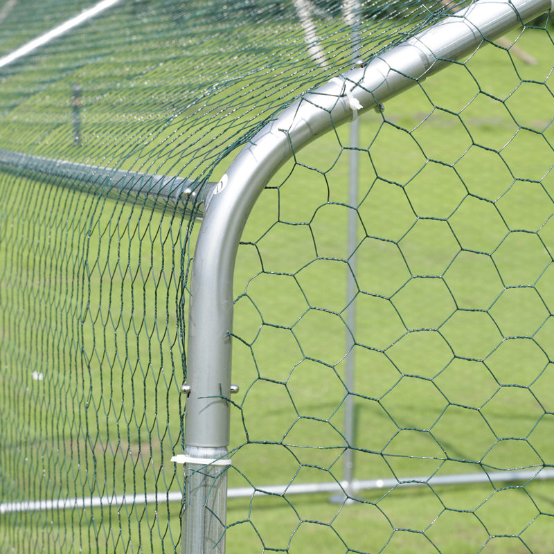 Grande cage de poulailler en cage avec couvercle imperméable Chadae, H 76,77 po x l 118 po x P 157 po