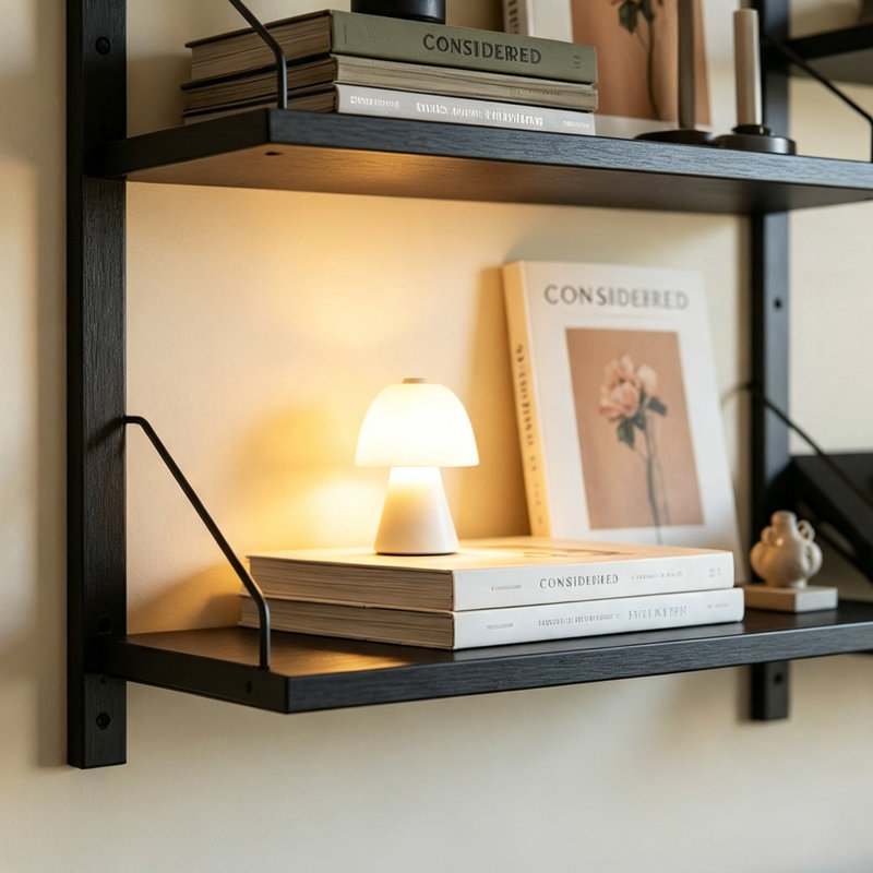 3 tablettes murales en bois massif, présentoir à décor moderne pour chambre à coucher, salle de bain, cuisine, salon