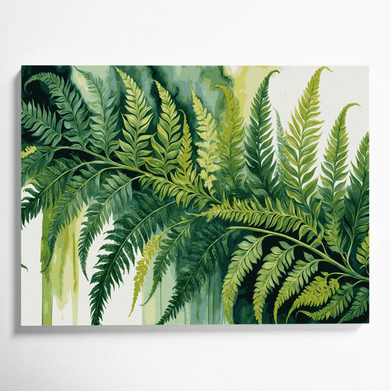 Art mural sur toile Botanical Royal Fern, H 8 po x l 10 po