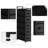 5-Shelf Organizer Fabric Drawer Black