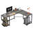 L-Shaped Metal Base Computer Desk-965506801-965506815