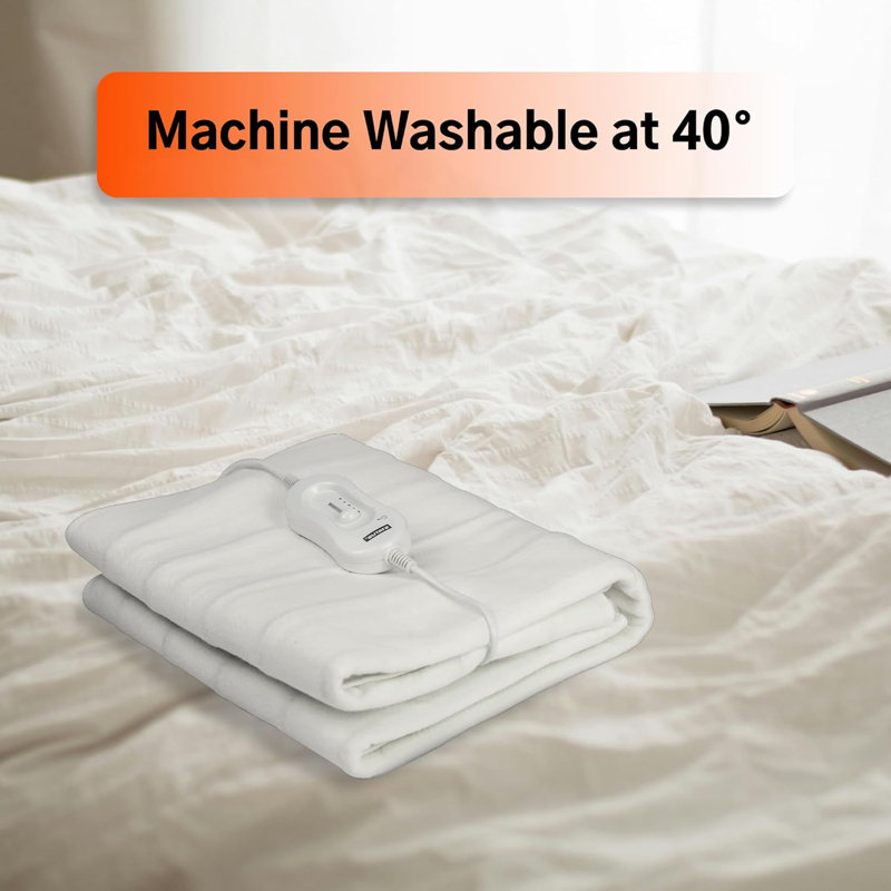 Suyana 120W King Electric Blanket 3 Heat Settings Winter Heated Electric Under Blanket