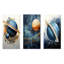Ensemble de 3 décorations murales en métal Sapphire Saturn Cosmic Wonder - Planètes-1031725520