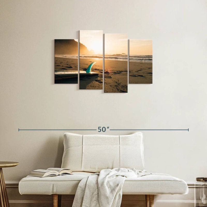 Gillard Surfboard Beach Sunrise, H 22 po x l 36 po