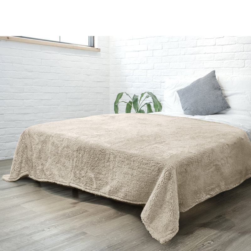 Couverture, 50 po x 60 po, Beige