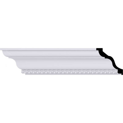 Moulure couronnée H 3 3/8 po x P 3 3/8 po x F 4 5/8 po x L 94 1/2 po